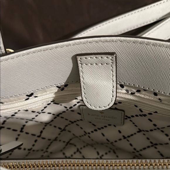 Kate Spade Cove Street Provence Satchel Light Gray With Shoulder Strap - Picture 6 of 12